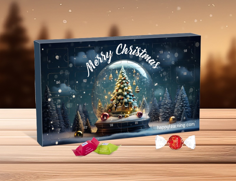 Adventskalender met chocolade